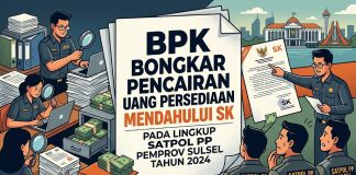 Cairkan Dana Uang Persediaan Mendahului SK Jadi Temuan BPK, CCW Desak Audit Total Satpol PP Pemprov Sulsel