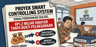 Tersandung Dugaan Penyimpangan! BPK Bongkar Proyek Smart Controlling System Dinas Pendidikan Sulsel, Rp1,2 Miliar Dibayar Tanpa Bukti Pelaksanaan